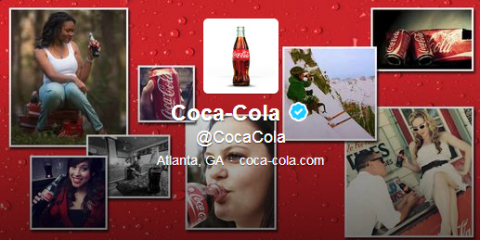 coca cola header twitter