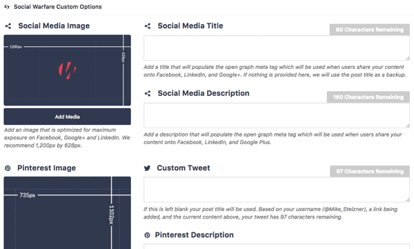 Social Warfare memudahkan untuk menyesuaikan tampilan konten Anda saat dibagikan di sosial.