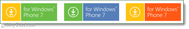 Windows Phone 7 logo tombol baru