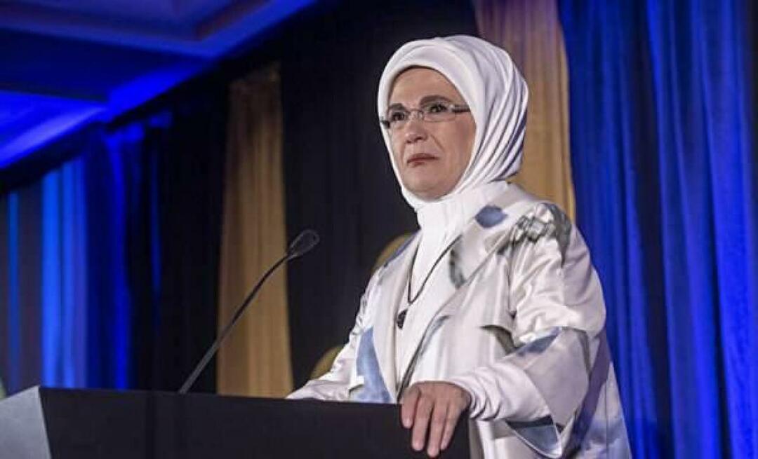 Terima kasih dari Emine Erdoğan atas pemberian nol sampah dari Little Atahan