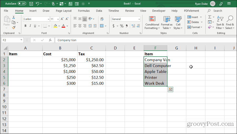 memindahkan sel dalam excel