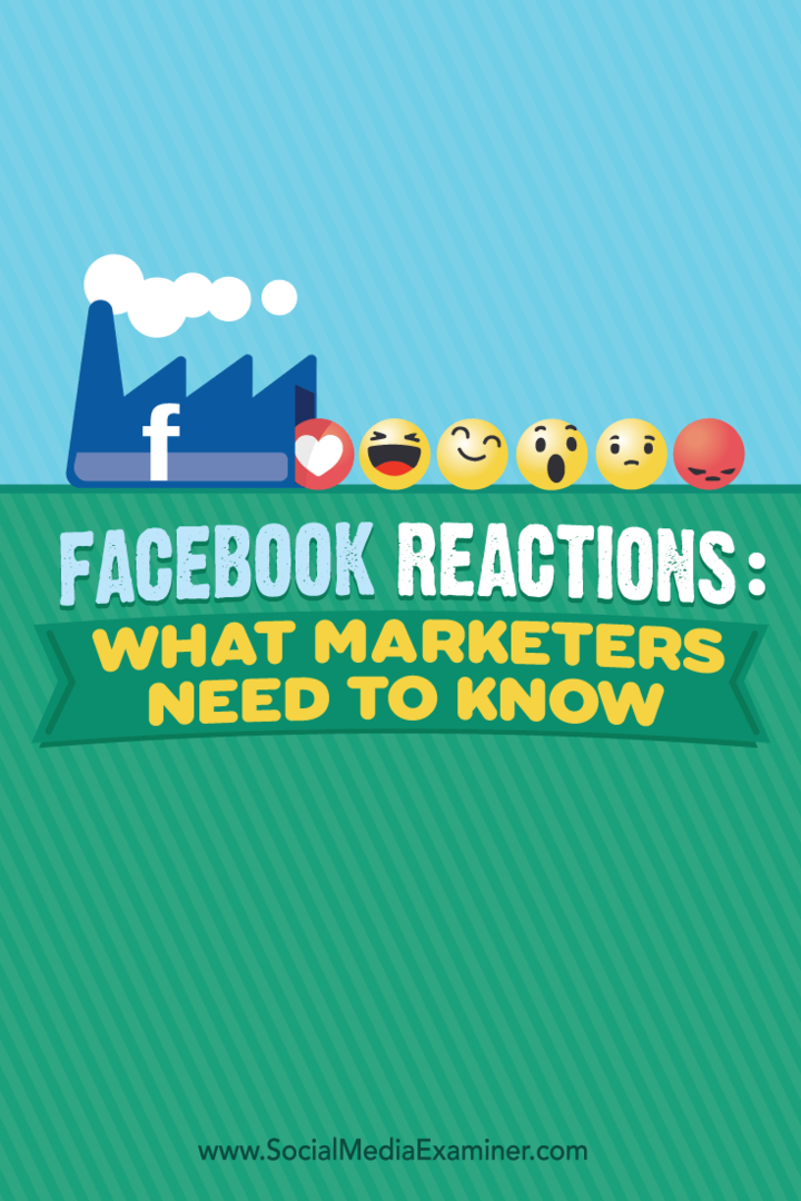 Reaksi Facebook: Yang Perlu Diketahui Pemasar: Penguji Media Sosial