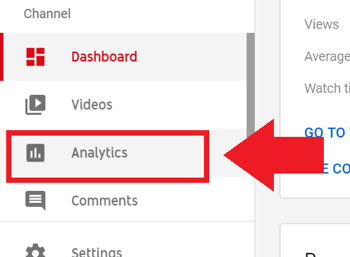 Strategi pemasaran media sosial; Tangkapan layar dari langkah 2 untuk mengakses YouTube Analytics.