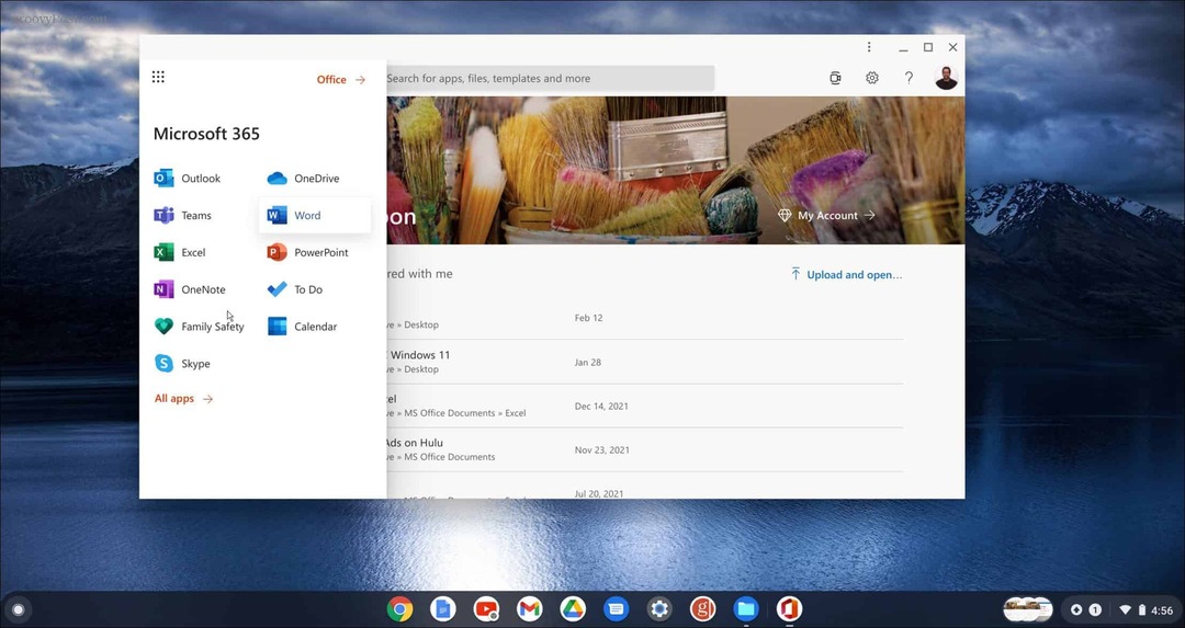 jalankan gunakan microsoft office di chromebook