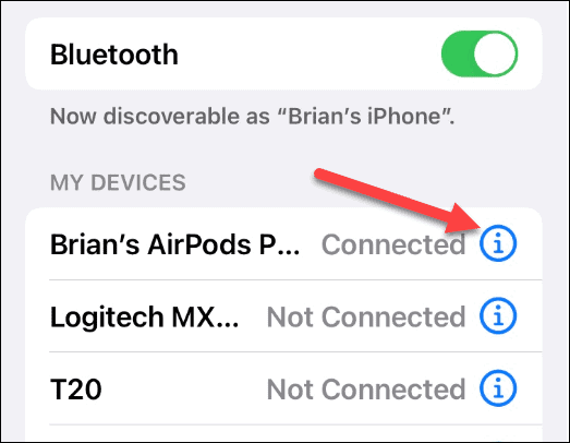 Bluetooth Terhubung AirPods