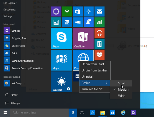 Windows 10 Tip: Jadikan Start Menu Space Efisien