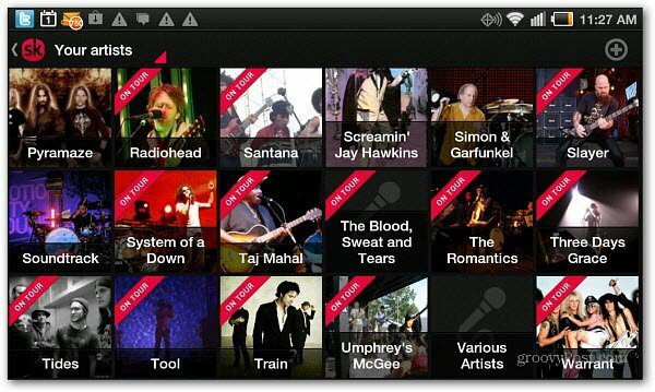 SongKick Now Memiliki Aplikasi Android