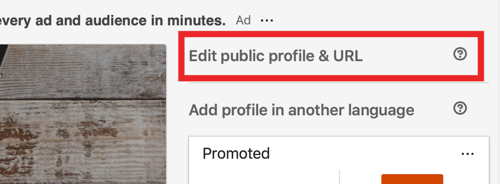 Edit URL LinkedIn Anda, langkah 1.