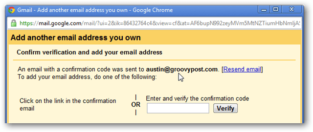 halaman verifikasi gmail
