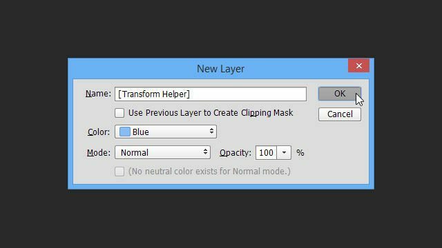 Cheat Photoshop Text Layer Transformations Trik kotak dialog layer baru nama warna mode transform helper layer buat cheat