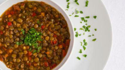 Apakah sup lentil hijau membuat Anda bertambah gemuk? Resep sup miju-miju rendah kalori