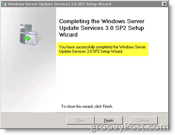 upgrade dari WSUS 3.0 SP1 ke SP2 