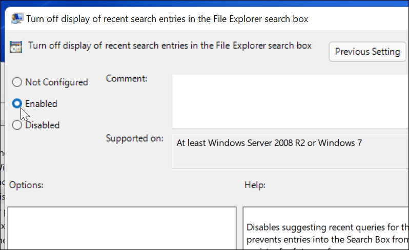 nonaktifkan hasil pencarian web di Windows 11