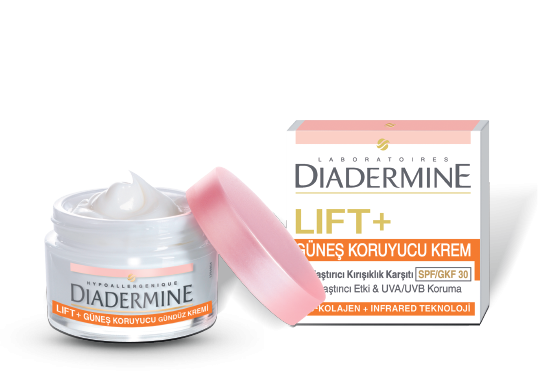 Cara menggunakan Diadermine Lift + Sunscreen Spf 30 Cream