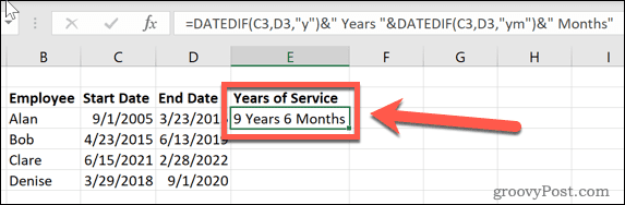 excel dateif tahun dan bulan pelayanan