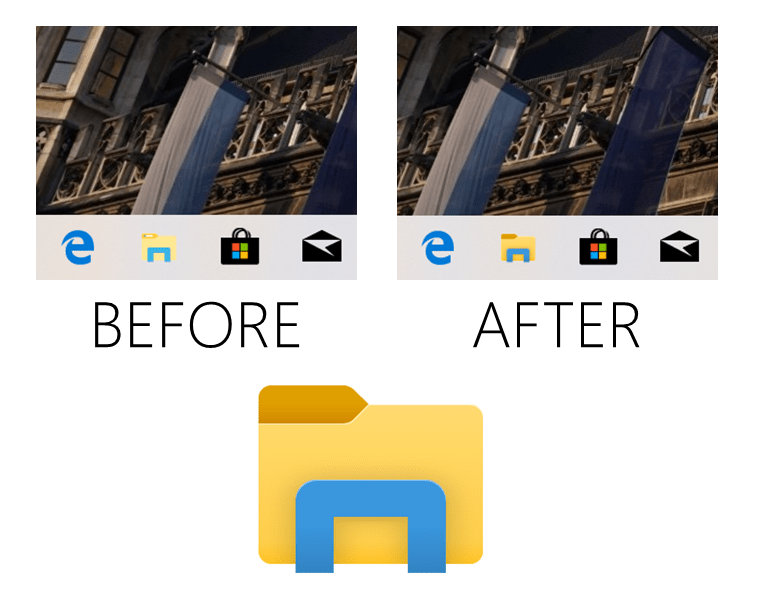 Ikon File Explorer Baru Windows 10 19H1