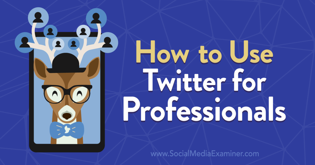 Cara Menggunakan Twitter untuk Profesional oleh Anna Sonnenberg di Penguji Media Sosial.
