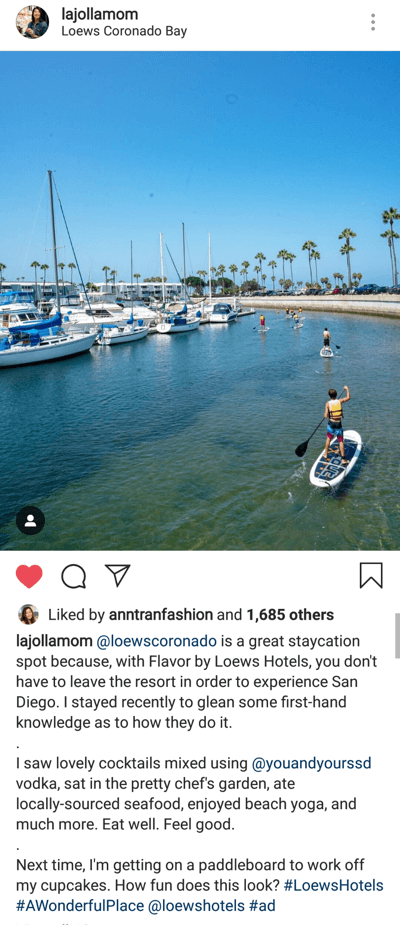 Cara menulis caption Instagram yang menarik, contoh postingan panjang caption ideal dengan banyak paragraf oleh lajollamom