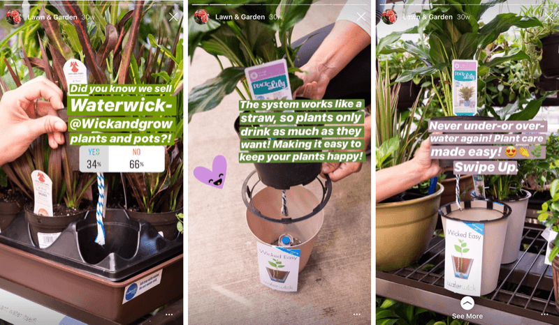 contoh bisnis tip yang dibagikan di Instagram Stories