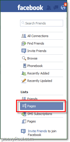 cara mengakses daftar halaman facebook Anda