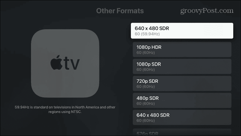 Ubah Resolusi Layar Apple TV
