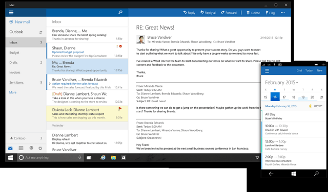 Aplikasi Universal Microsoft Office 2016 untuk Windows 10