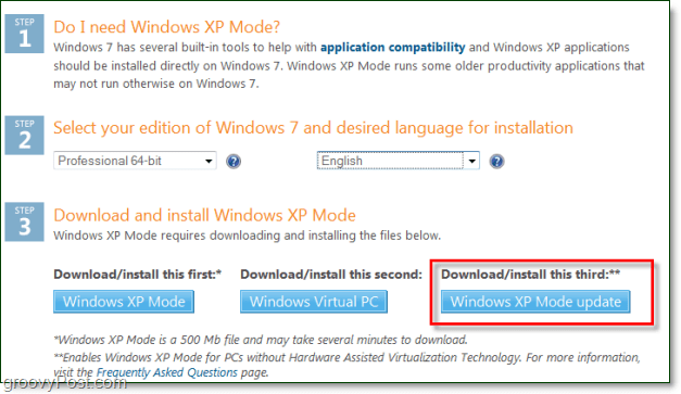 Jalankan Mode Windows 7 XP Tanpa Virtualisasi Perangkat Keras