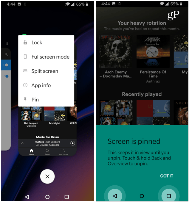 Sematkan Aplikasi OnePlus 6T Android