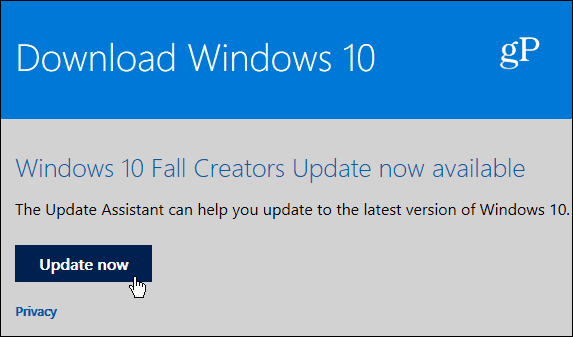 3 Perbarui Asisten Halaman Windows 10