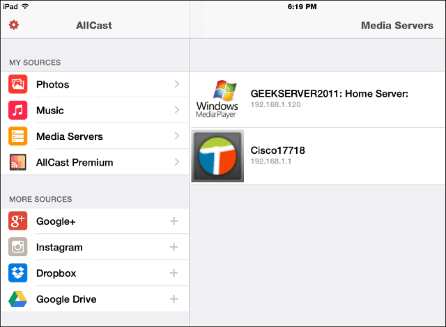 AllCast untuk iOS Streaming Media ke Xbox, Roku, Chromecast, dan Lainnya