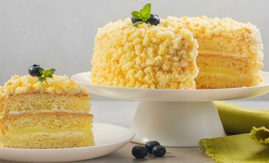 Cara membuat torta mimosa Resep torta mimosa MasterChef! Kue Italia torta mimosa