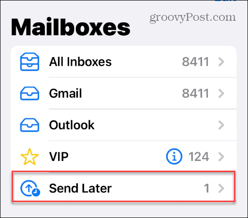 Jadwalkan Email di iPhone