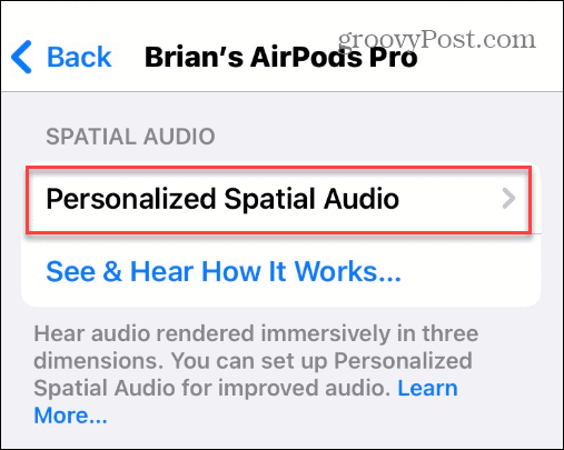 Gunakan Audio Spasial di Apple AirPods