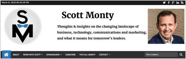 Merek pribadi Scott Monty tetap melekat padanya.