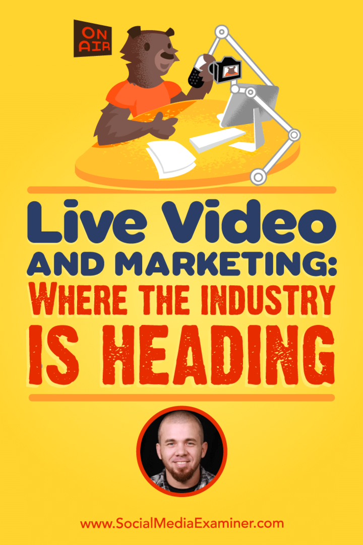 Video Langsung dan Pemasaran: Where the Industry Is Heading menampilkan wawasan dari Brian Fanzo di Podcast Pemasaran Media Sosial.