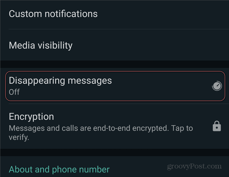 Pesan WhatsApp Menghilang aktif