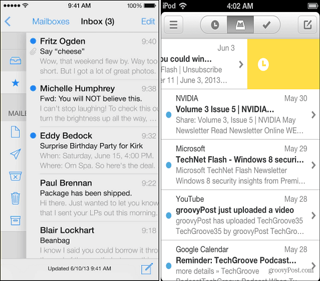 Mail iOS 7 dan App Mailbox