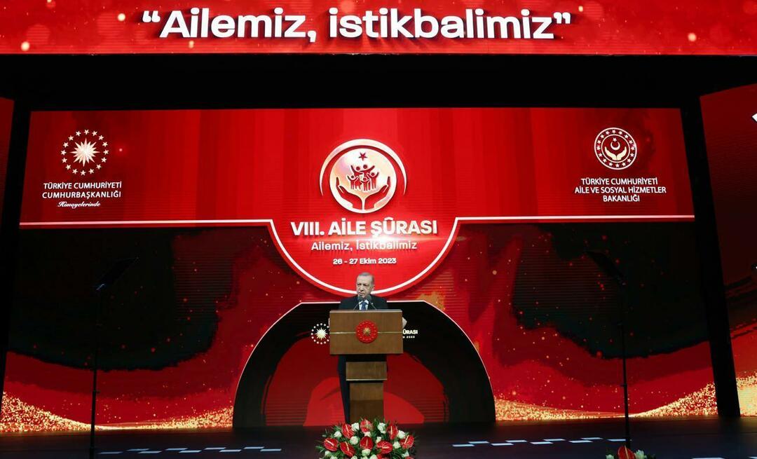 Recep Tayyip Erdoğan berbicara tentang keluarga di Abad Turki: Keluarga adalah struktur suci, kita tidak dapat merusaknya