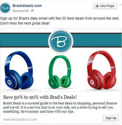 iklan pendaftaran email bradsdeals