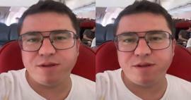 Saat-saat sulit İbrahim Büyükak di pesawat! Terkejut dengan apa yang terjadi