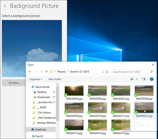 Ubah Windows 10 Mail Background Image atau Kosongkan