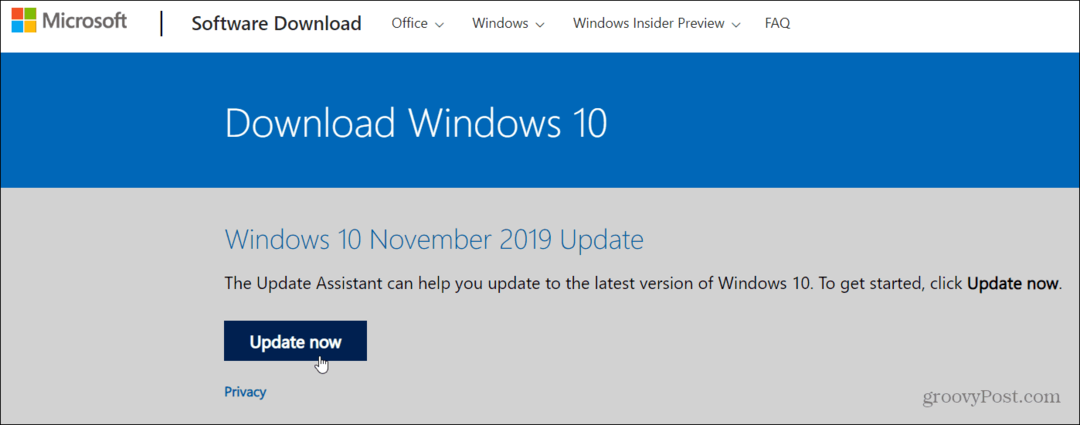 Cara Menginstal Pembaruan Windows 10 Versi 1909 November 2019
