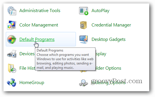 Program Default Panel Kontrol