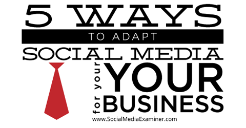 cara menyesuaikan media sosial untuk bisnis