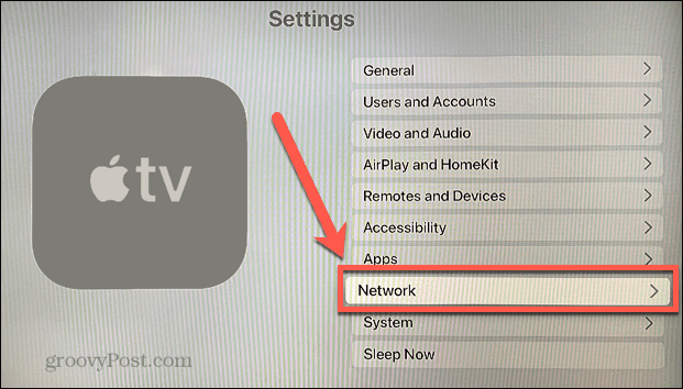 menu jaringan tv apel