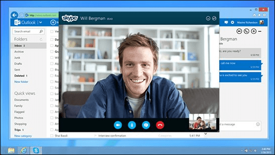 Skype Sekarang Tersedia melalui Email Outlook.com