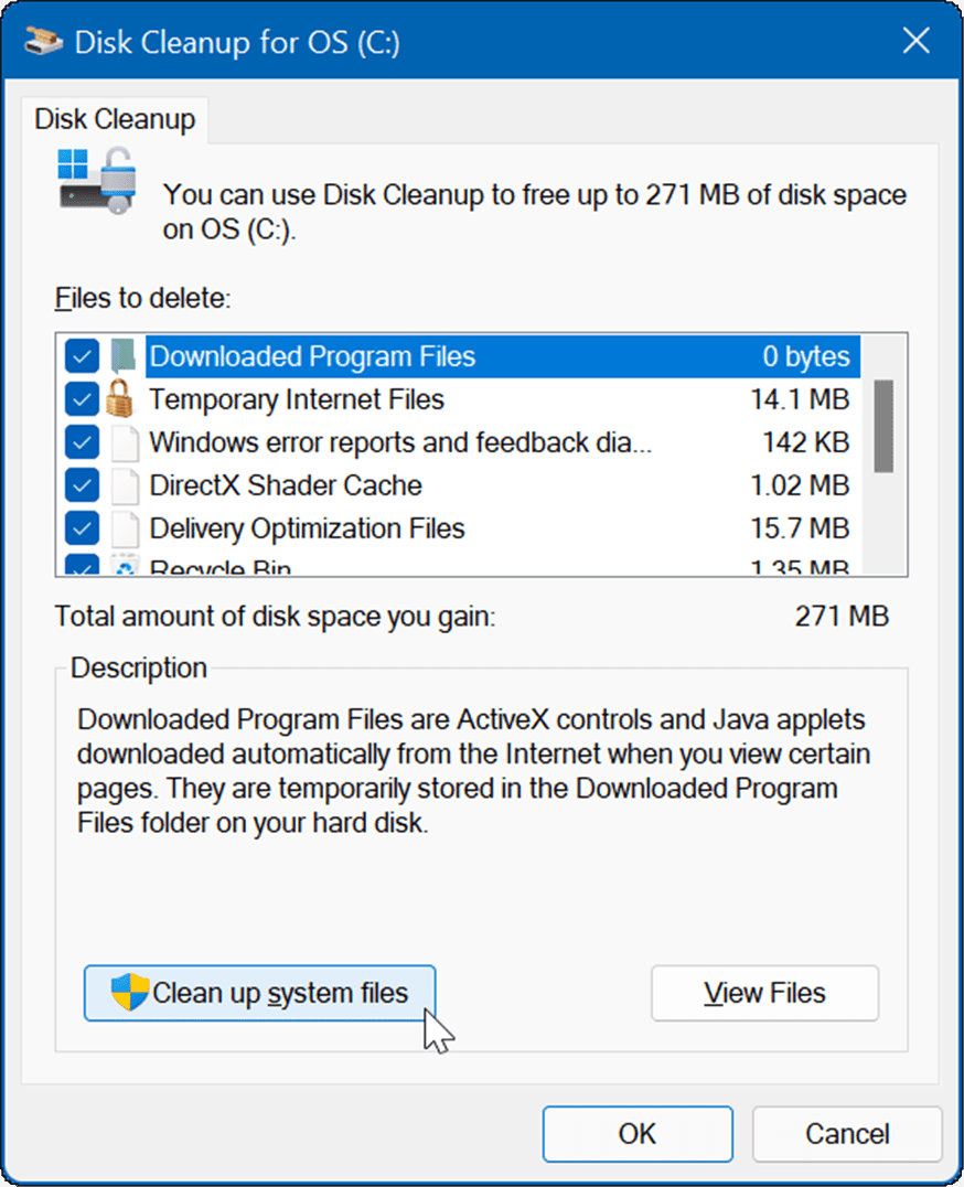 pembersihan disk menghapus file sementara di windows 11