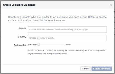 pembuatan audiens yang mirip di facebook