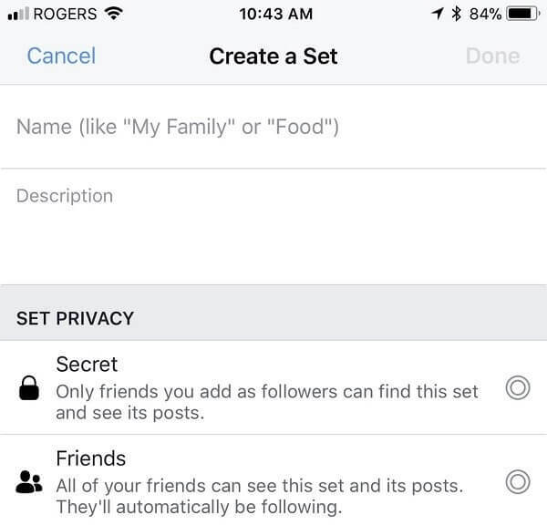 Facebook tampaknya mengizinkan pengguna untuk memilih tujuan khusus untuk posting, tautan, video, dan lainnya di timeline pribadi mereka. 
