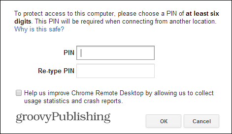 PIN PC Desktop Jarak Jauh Chrome